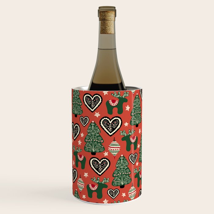 Scandinavian Christmas Ornaments Wine Chiller Gallery Image 3