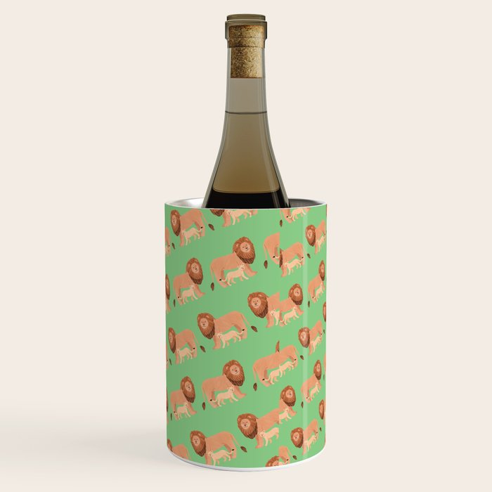 Father and Baby Lion Wine Chiller Gallery Image 3