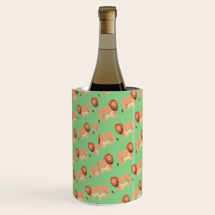 Father and Baby Lion Wine Chiller Gallery Image 2