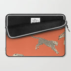 Leaping Cheetahs Tangerine Laptop Sleeve Gallery Image 2
