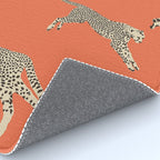 Leaping Cheetahs Tangerine Rug Gallery Image 4
