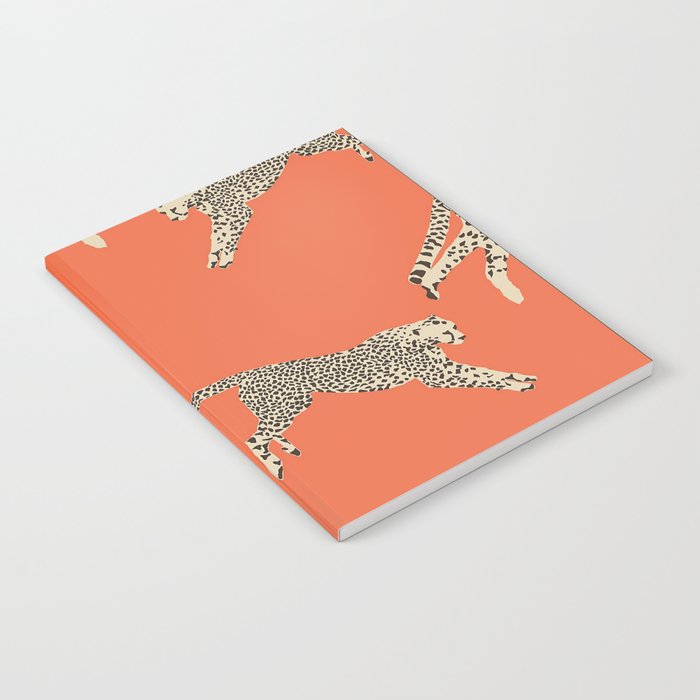 Leaping Cheetahs Tangerine Notebook Gallery Image 2