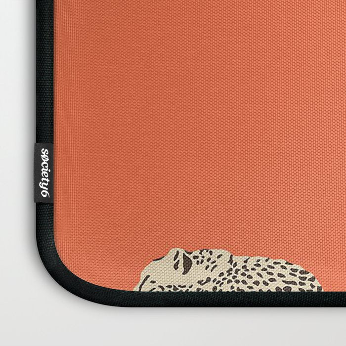 Leaping Cheetahs Tangerine Laptop Sleeve Gallery Image 3