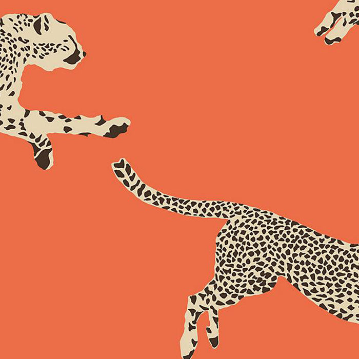 Leaping Cheetahs Tangerine Coffee Mug Gallery Image 2