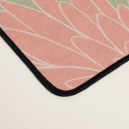Art Nouveau Bohemian Peach Floral Botanical Desk Mat Gallery Image 4