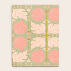 Art Nouveau Bohemian Peach Floral Botanical Notebook Gallery Image 4