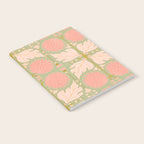 Art Nouveau Bohemian Peach Floral Botanical Notebook Gallery Image 2