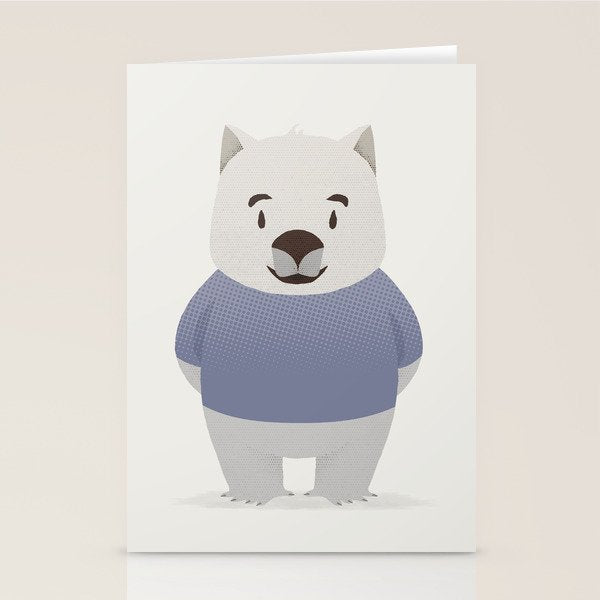 Kiddie Wombat Stationery Card Gallery Image 2