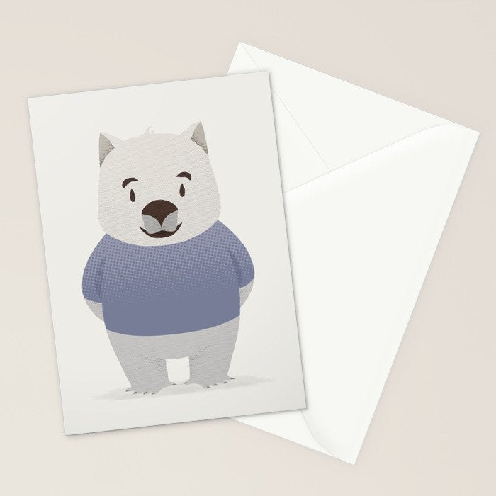 Kiddie Wombat Stationery Card Gallery Image 2