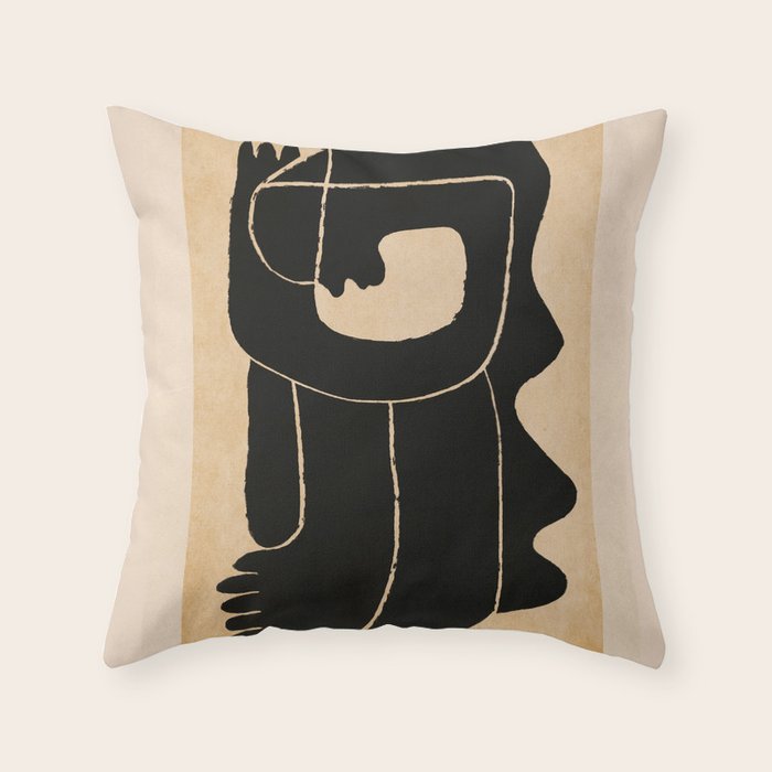 Abstract Figure  Throw Pillow Gallery Image 6