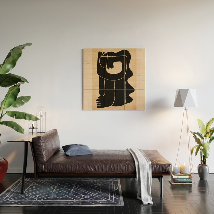 Abstract Figure  Wood Wall Art Gallery Image 2