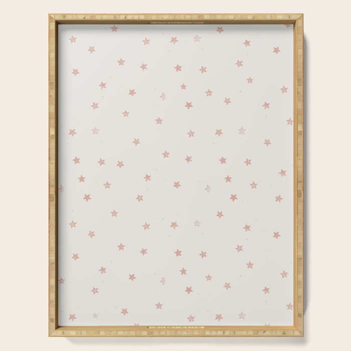Little Stars Cream & Peach Serving Tray Gallery Image 1