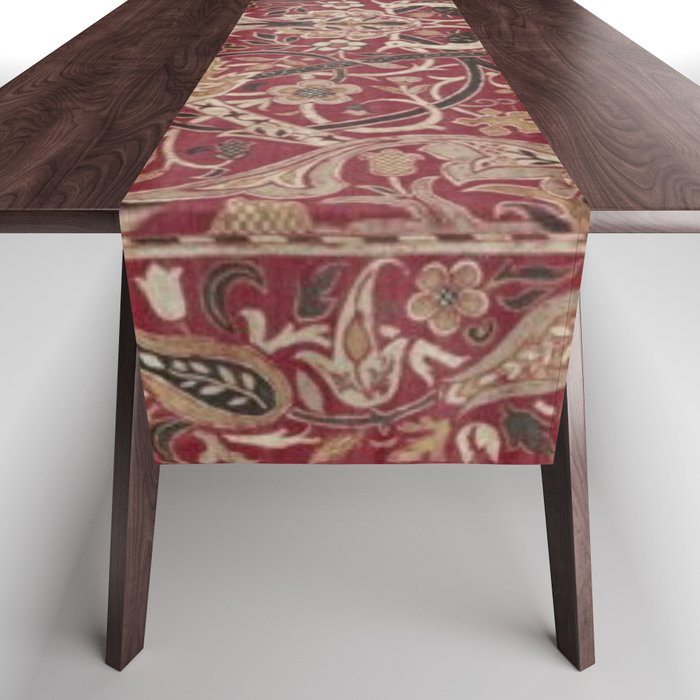 William Morris Bullerswood Red,No.2, Table Runner Gallery Image 1