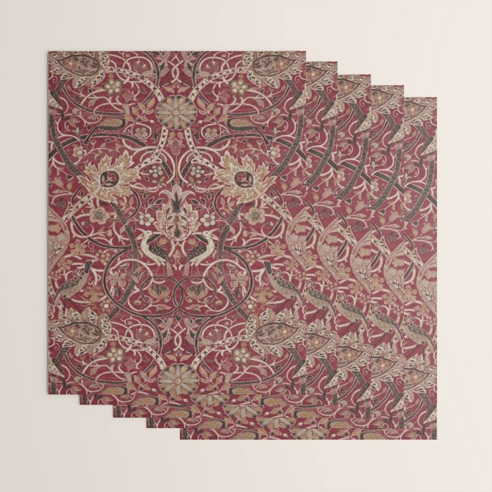 William Morris Bullerswood Red,No.2, Wrapping Paper Gallery Image 3