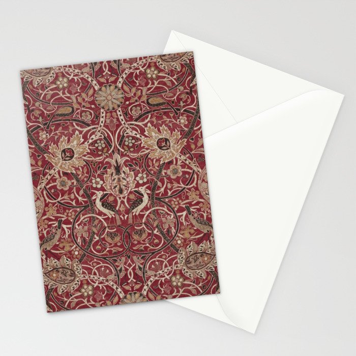 William Morris Bullerswood Red,No.2, Stationery Card Gallery Image 2