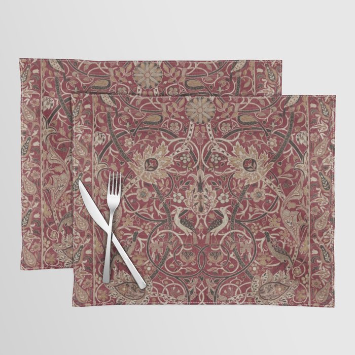 William Morris Bullerswood Red,No.2, Placemat Gallery Image 1