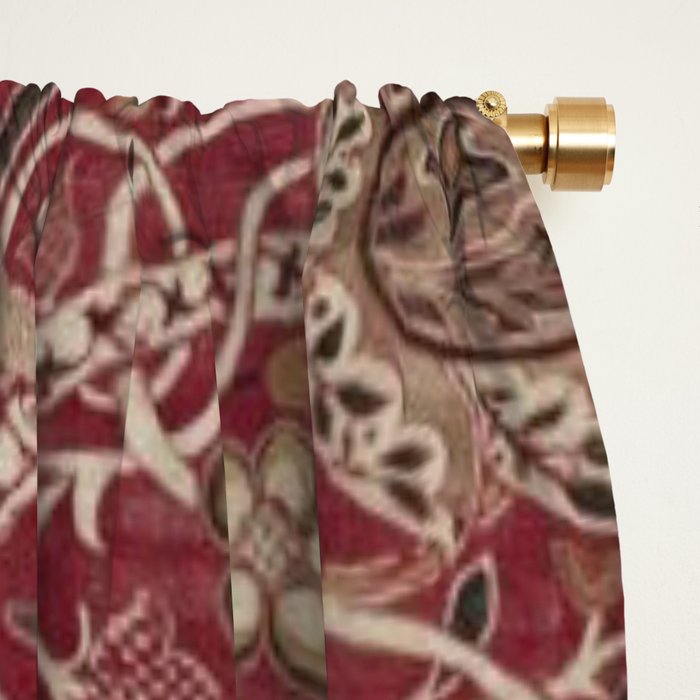 William Morris Bullerswood Red,No.2, Window Curtain Gallery Image 2