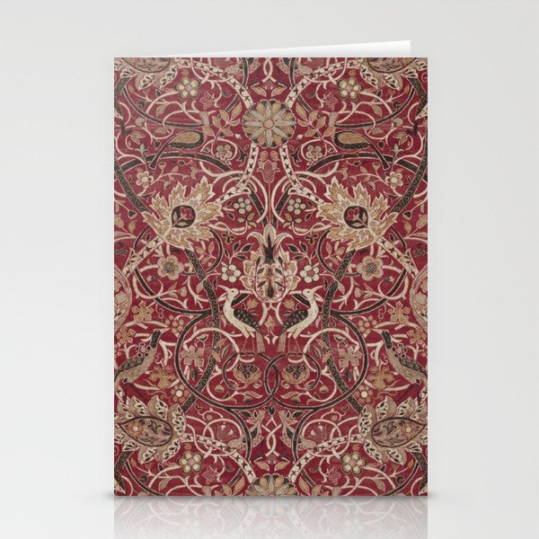 William Morris Bullerswood Red,No.2, Stationery Card Gallery Image 2