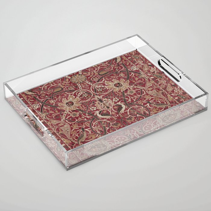 William Morris Bullerswood Red,No.2, Acrylic Tray Gallery Image 1