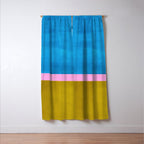 Olive Green Marine Colorfield Window Curtain Gallery Image 3