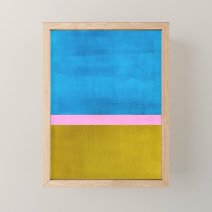 Olive Green Marine Colorfield Mini Art Print Gallery Image 1