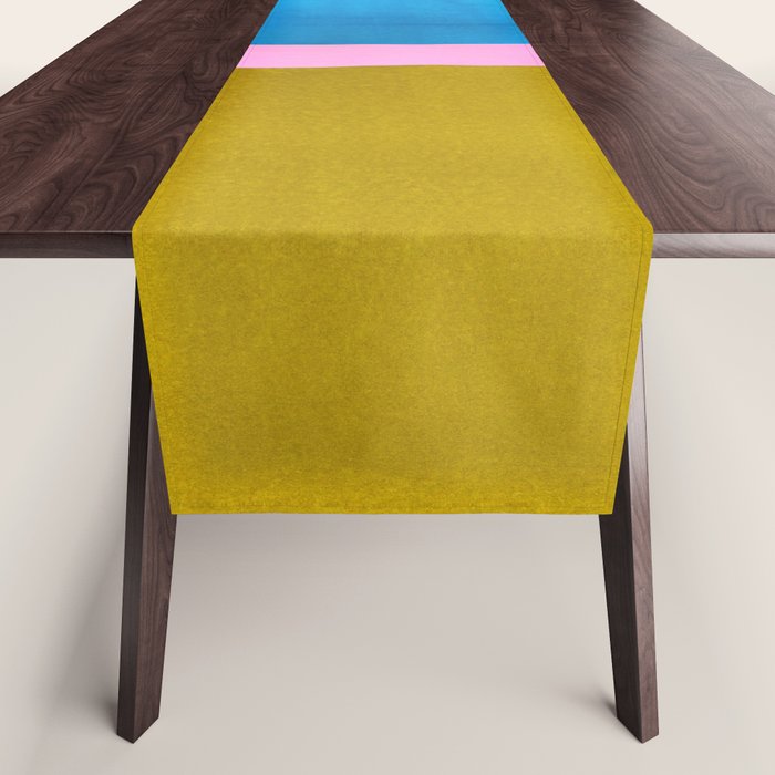 Olive Green Marine Colorfield Table Runner Gallery Image 1