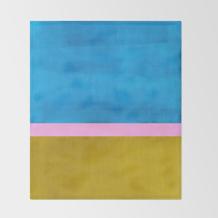 Olive Green Marine Colorfield Throw Blanket Gallery Image 2