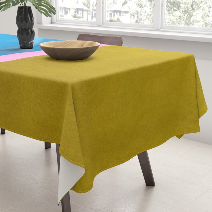 Olive Green Marine Colorfield Tablecloth Gallery Image 3