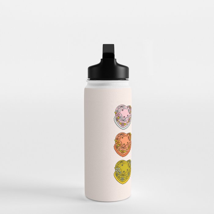 Rainbow Heart Cakes Water Bottle Gallery Image 3