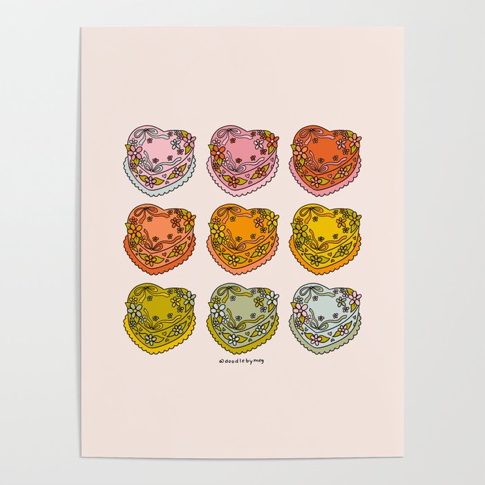Rainbow Heart Cakes Poster Gallery Image 4