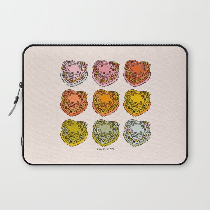 Rainbow Heart Cakes Laptop Sleeve Gallery Image 1