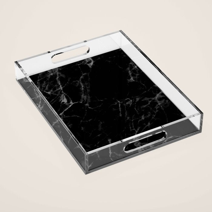 Black Marble Acrylic Tray Gallery Image 1