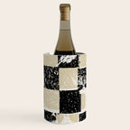 Black Forest check black and white Wine Chiller Gallery Image 3
