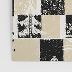 Black Forest check black and white Poster Gallery Image 3