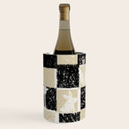 Black Forest check black and white Wine Chiller Gallery Image 2
