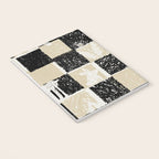 Black Forest check black and white Notebook Gallery Image 3