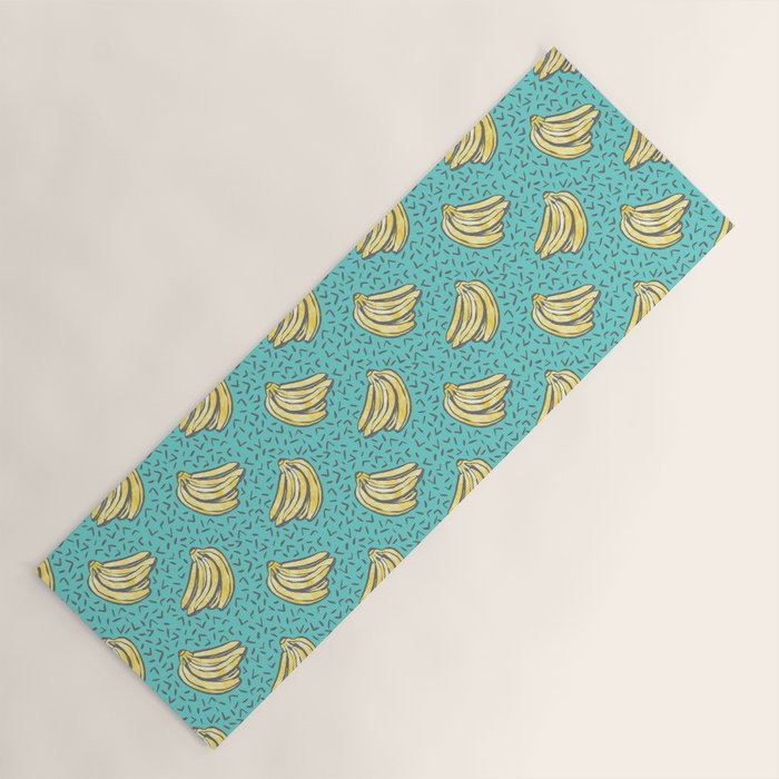 Go Bananas! (teal) Yoga Mat Gallery Image 1