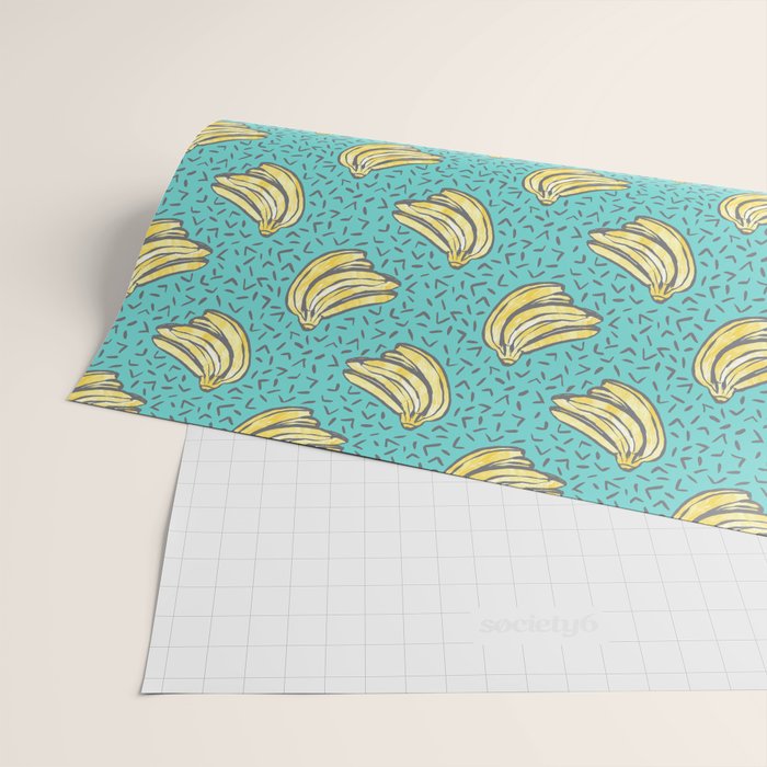 Go Bananas! (teal) Wrapping Paper Gallery Image 2