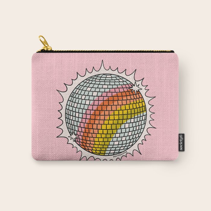 Rainbow Disco Ball Carry All Pouch Gallery Image 1