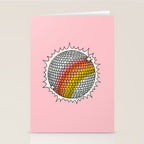 Rainbow Disco Ball Stationery Card Gallery Image 2