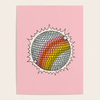 Rainbow Disco Ball Poster Gallery Image 4