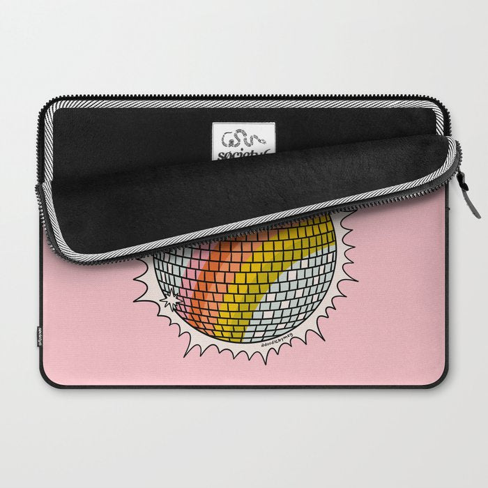 Rainbow Disco Ball Laptop Sleeve Gallery Image 2
