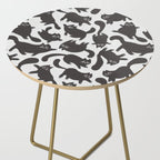 Hand-Drawn Black Cats Side Table Gallery Image 2
