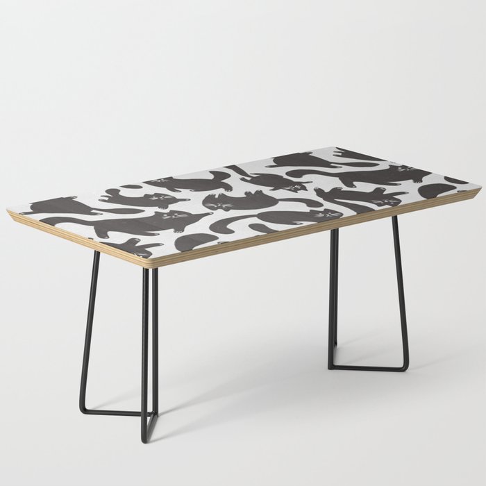 Hand-Drawn Black Cats Coffee Table Gallery Image 1