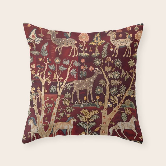 Bohemain Bygone Beasts Throw Pillow Gallery Image 6