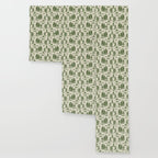 Green Alien Abduction Toile De Jouy Pattern Wallpaper Gallery Image 3