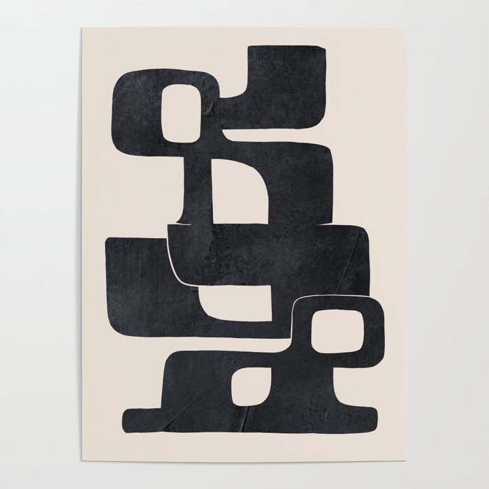 Modern Abstract Shapes 107 Poster Gallery Image 1