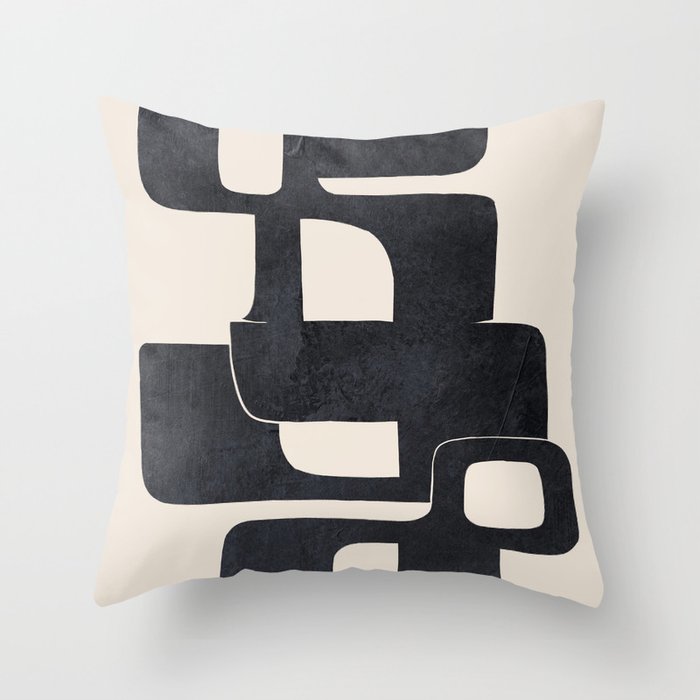 Modern Abstract Shapes 107 Throw Pillow Gallery Image 6