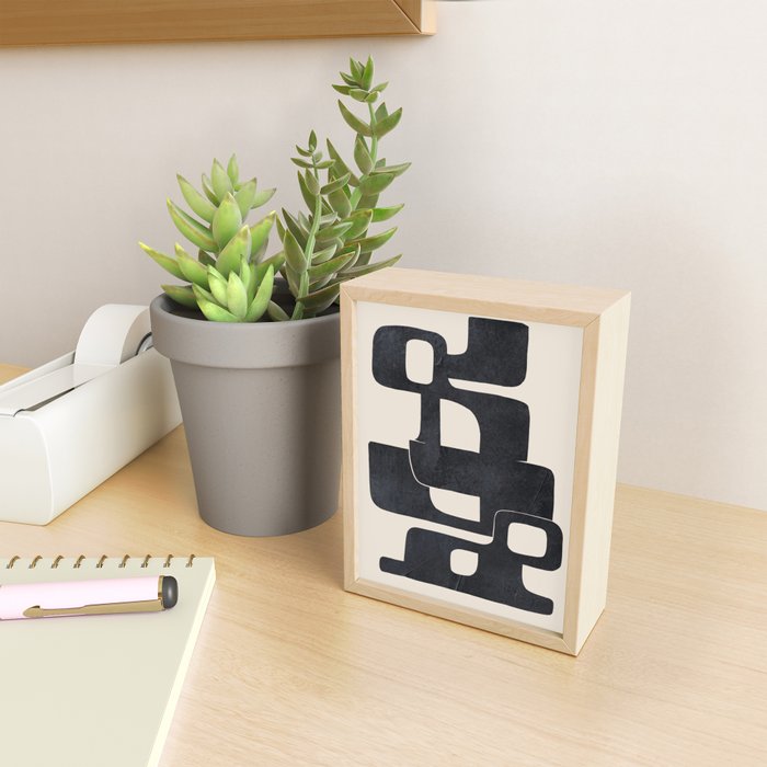 Modern Abstract Shapes 107 Mini Art Print Gallery Image 2