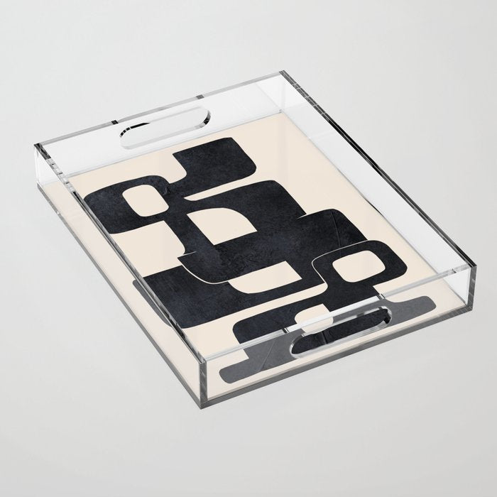 Modern Abstract Shapes 107 Acrylic Tray Gallery Image 1